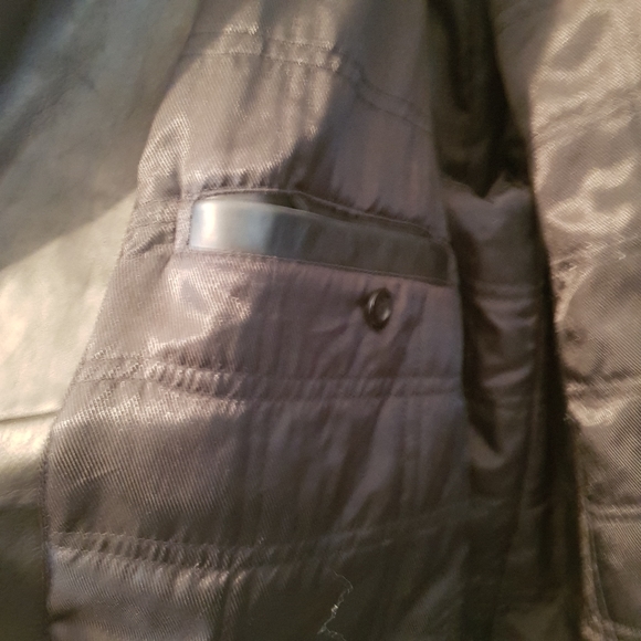 Vintage Very Heavy Leather Jacket Mid Length Men's Large - Picture 14 of 14